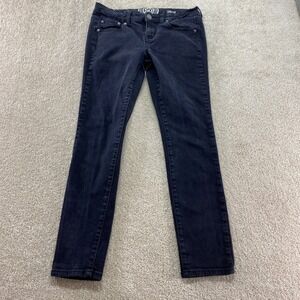 SO Skinny Jeans Womens 9 Black Denim Stretch Low Rise 5-Pocket